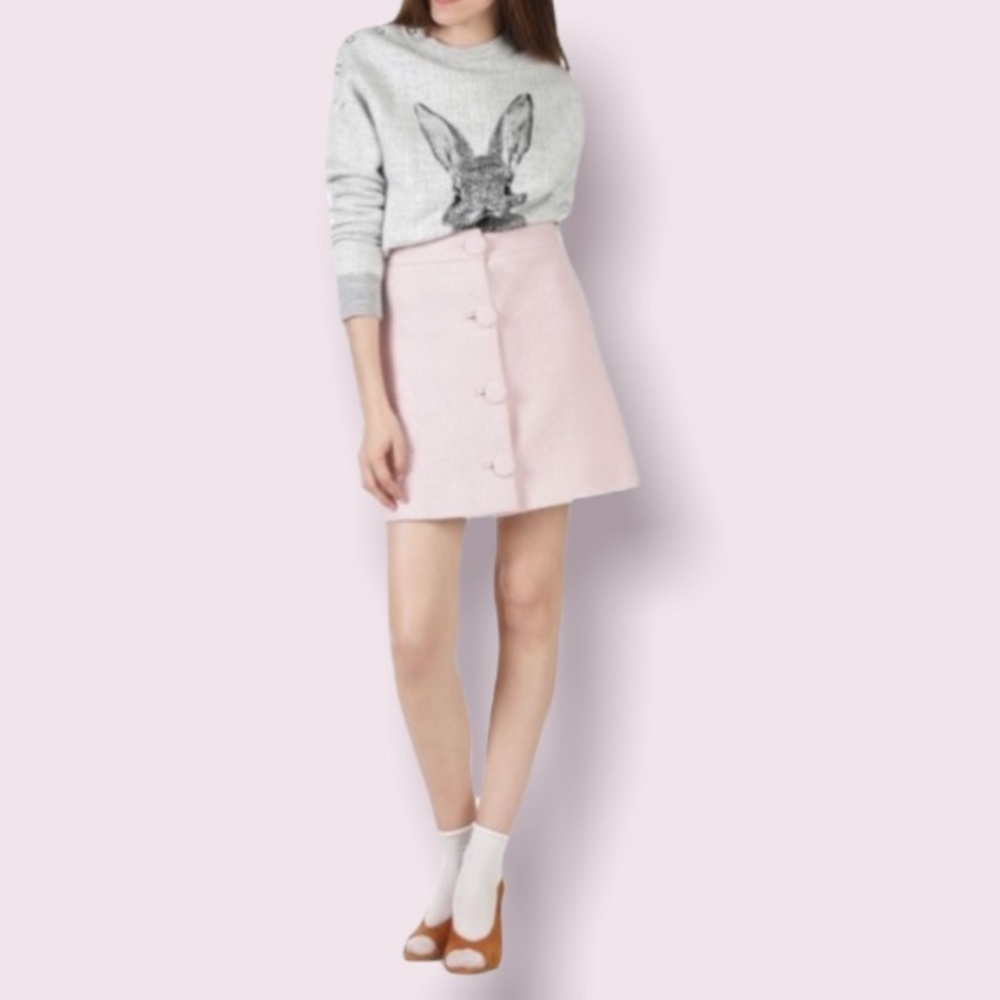 Paul & Joe Sister Darya Virgin Wool Blend Mini in Pink